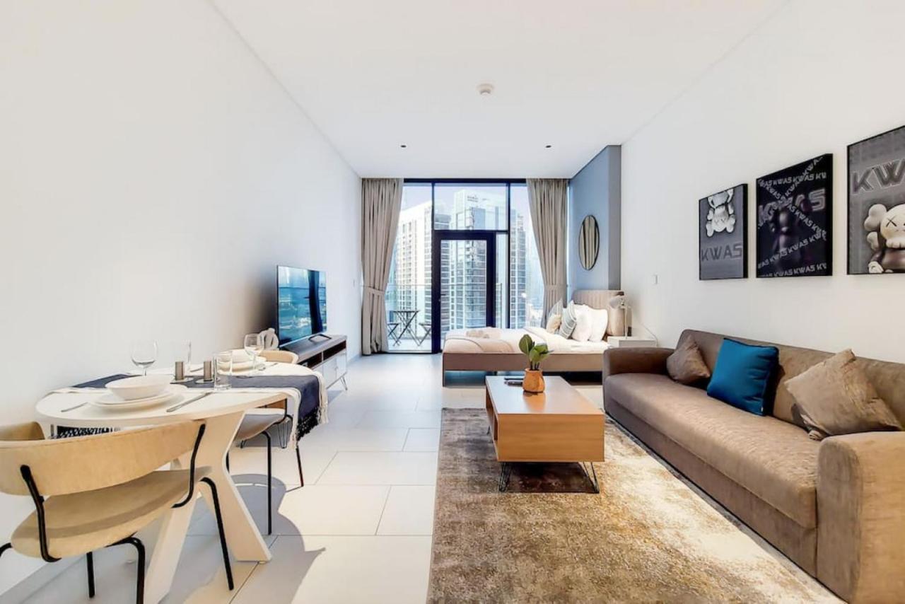 Marquise Square Tower, Business Bay - Bright Studio Dubai Buitenkant foto