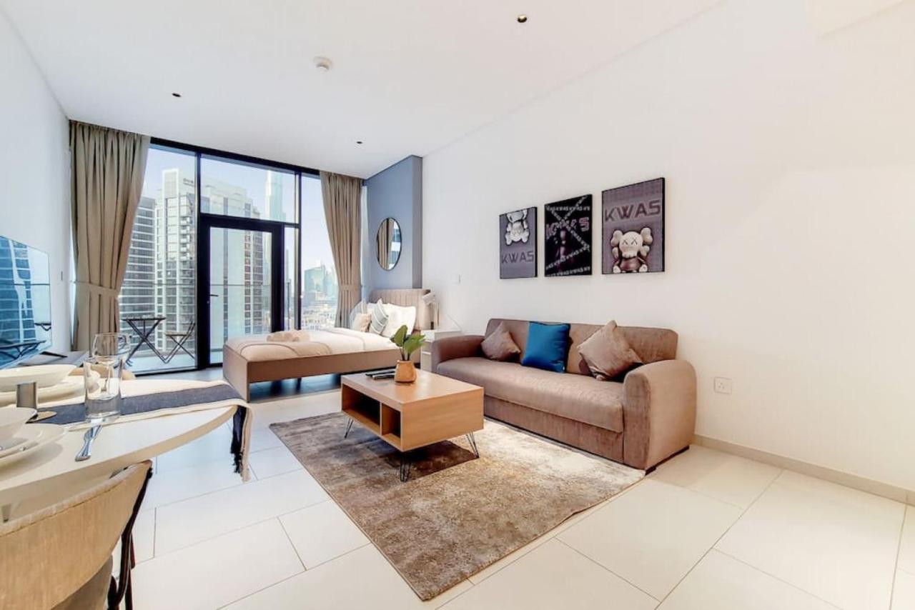 Marquise Square Tower, Business Bay - Bright Studio Dubai Buitenkant foto